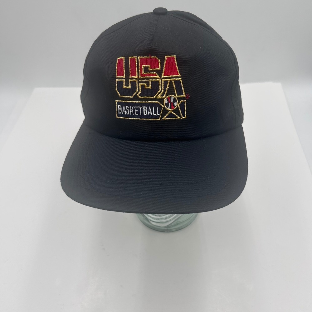 Vintage 1992 USA Basketball Dream Team Snapback Hat Black McDonalds Olympic Cap